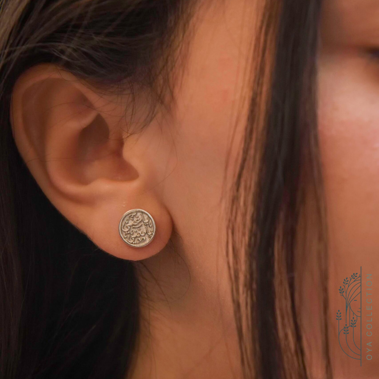 Silver 925 platinum plated Earring