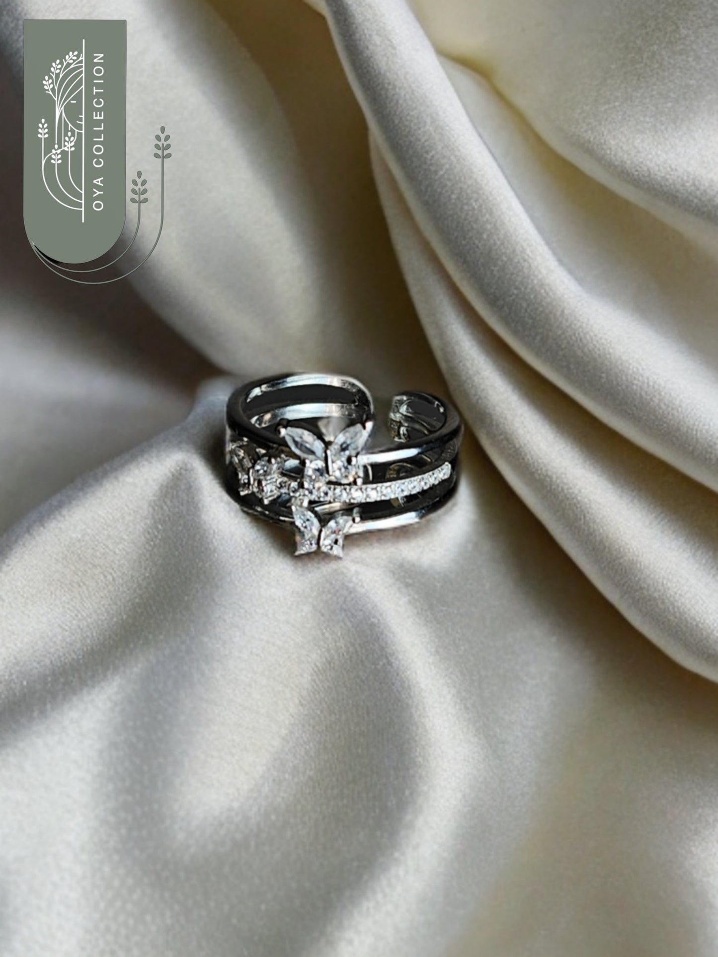 Zirconia Butterfly Silver 925 ring
