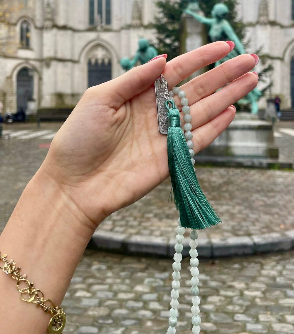 Aventurine rosary necklace