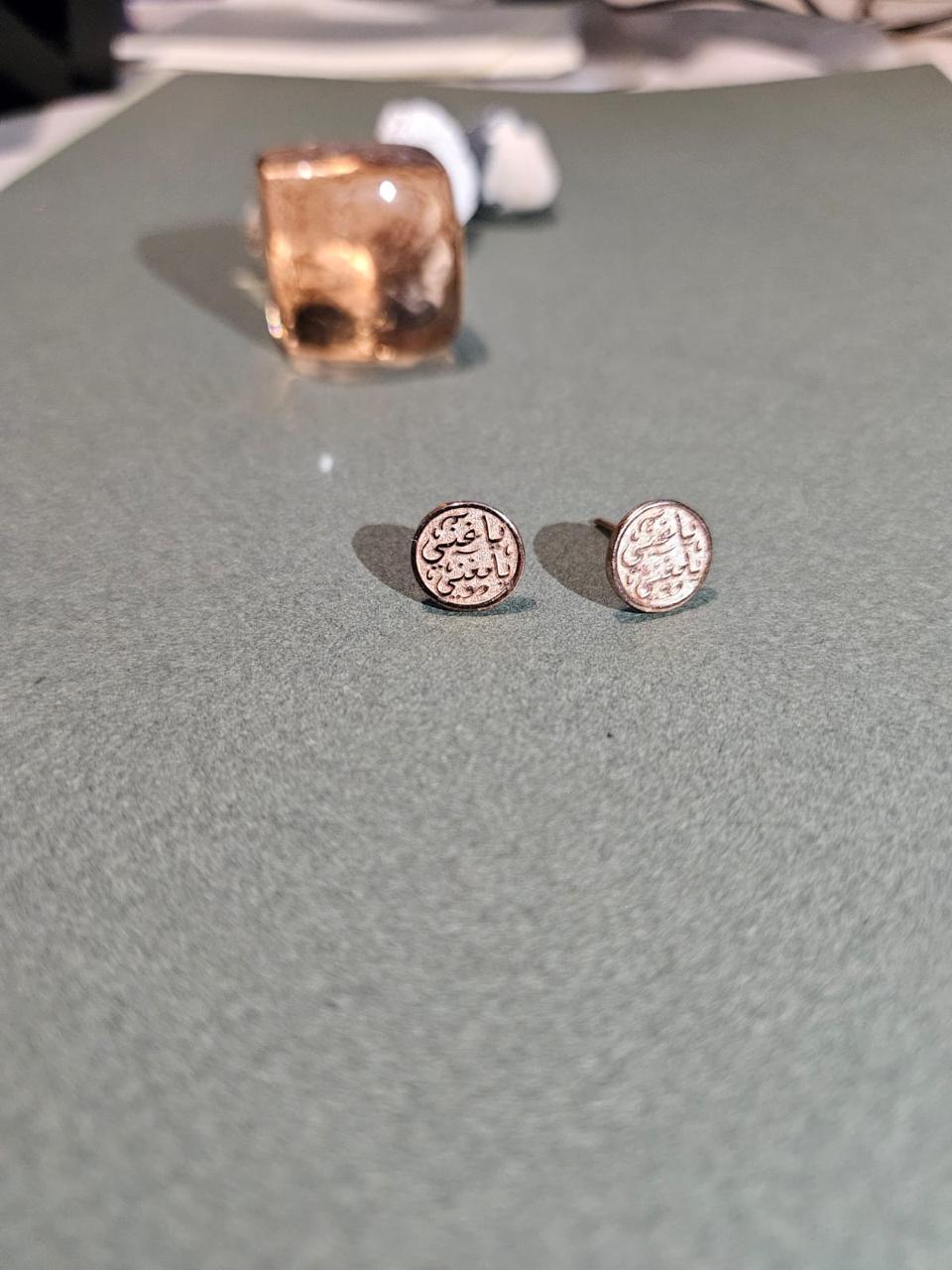 Brass Earring rose gold plated - My Store