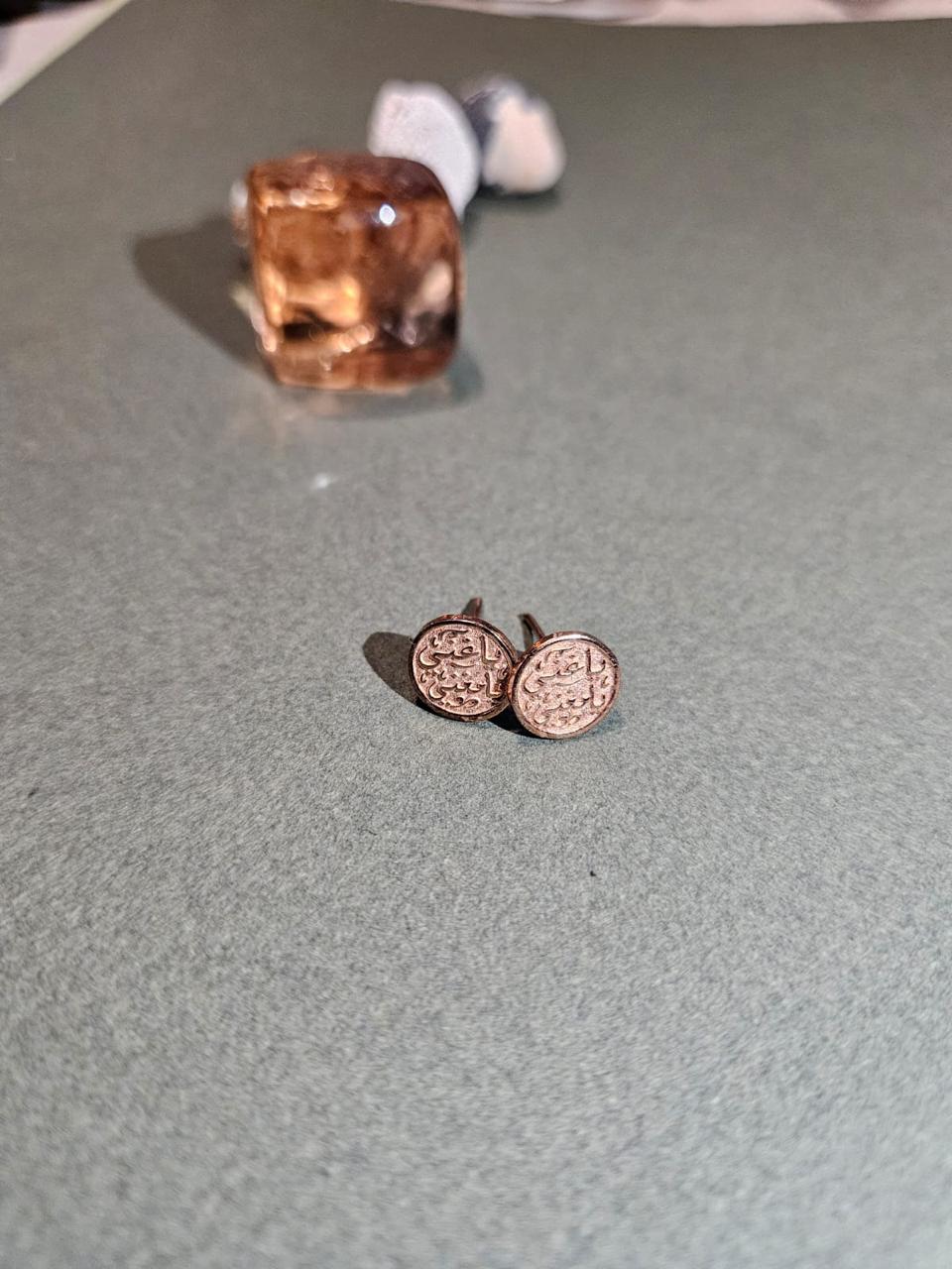 Brass Earring rose gold plated - My Store