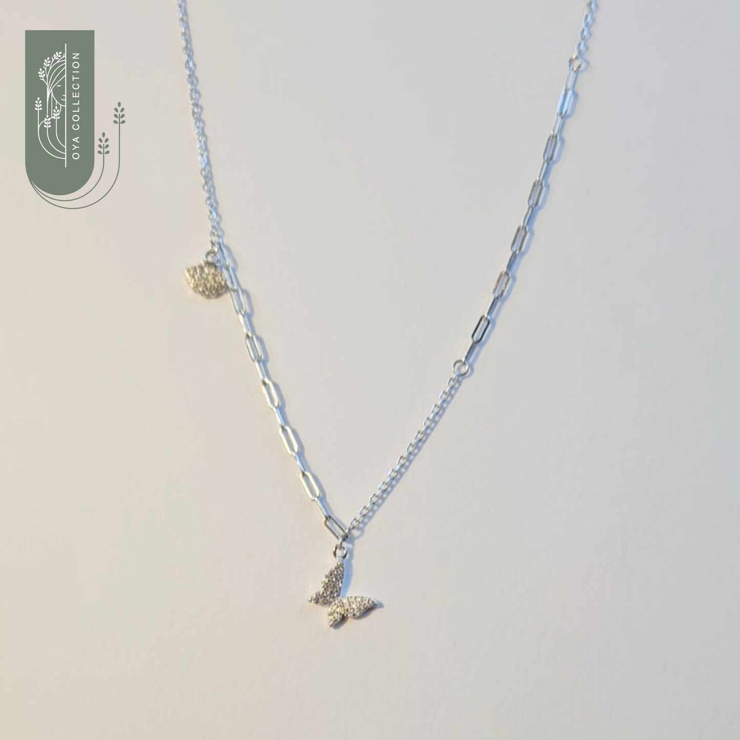 Silver 925 Necklace - Butterfly pendant